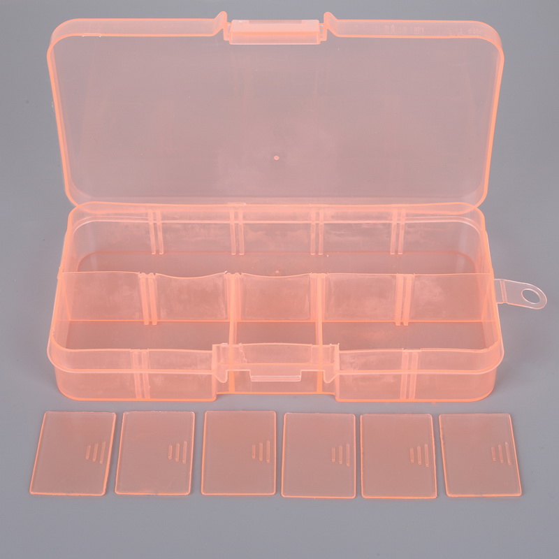 10 Grids 7 Color Choose Adjustable Jewelry Beads Pills Nail