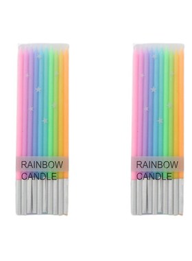 New Candle Rainbow Color Cake Decoration Birthday Party Cand