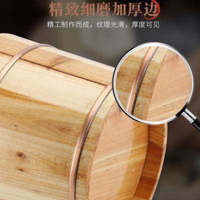 品香柏木泡脚木桶洗脚盆实木足沐浴桶加厚家用木盆足浴盆木质桶20