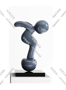 户外园林抽象人物玻璃纤维雕塑学校广场公园读书运动人娃娃儿童摆