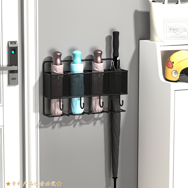 雨伞收纳挂钩支架门口挂架放伞架入户壁挂式遮架放雨伞家用伞架