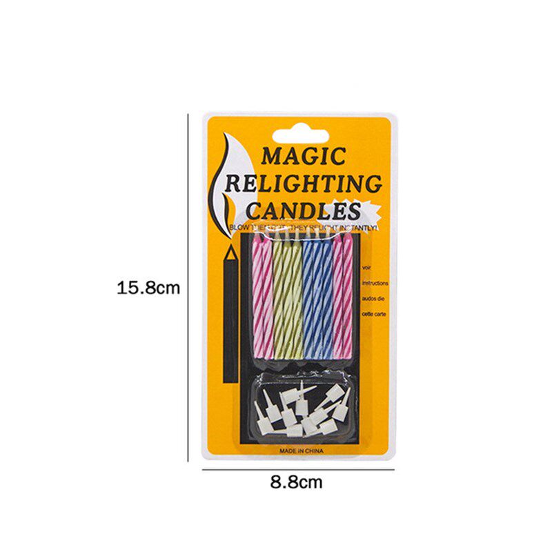 10Pcs Funny Magic Trick Props An Inextinguishable Candle
