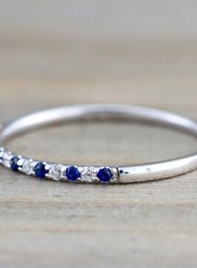 Rings European and American multicolor diamond womens rings