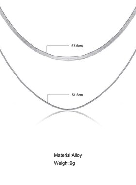 Double layer snake bone chain neck chain fashion necklace