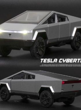 New 1/32 Tesla Cybertruck Pickup Alloy Car Model Diecasts Me