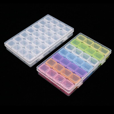 28 Grids 5D DIY Diamond Painting Box Organizer Case Diamond