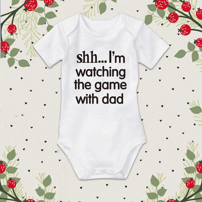 2017 child baby climb clothes round collar garment printing