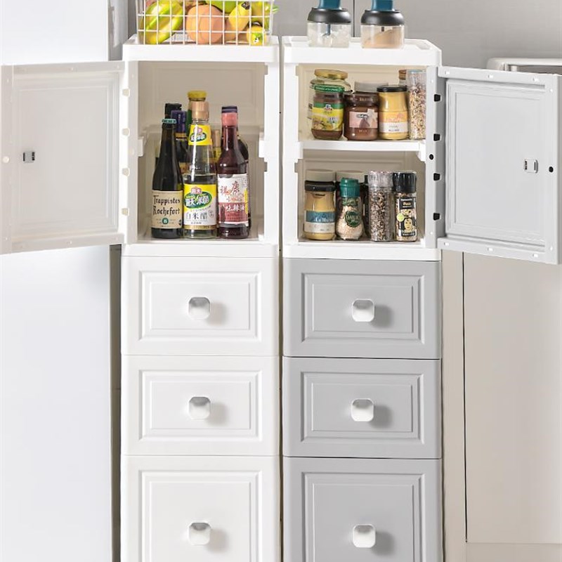 30cm夹缝收纳柜厨房冰箱置物架客厅卫生间缝隙储物柜床头边窄柜子
