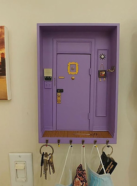 Tv Show Friend Keychain Monicas Door Frame Purple Door Hang