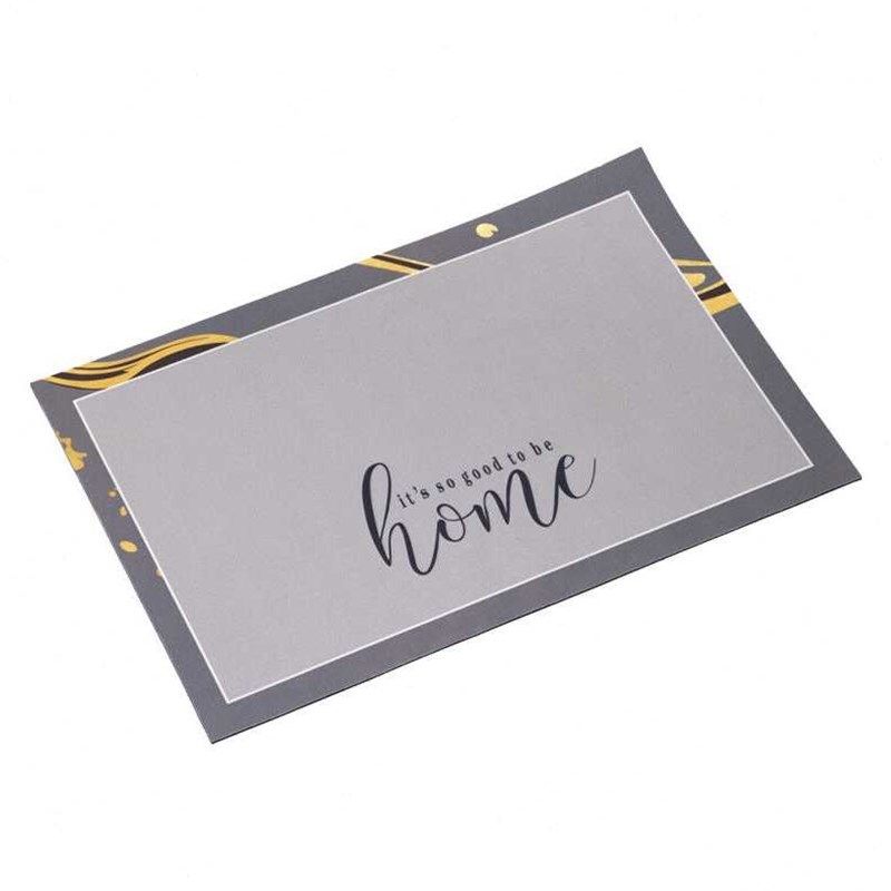 金诗洛K5129硅藻泥吸水软垫方形卫生间地垫茶水间酒店吸水脚垫灰