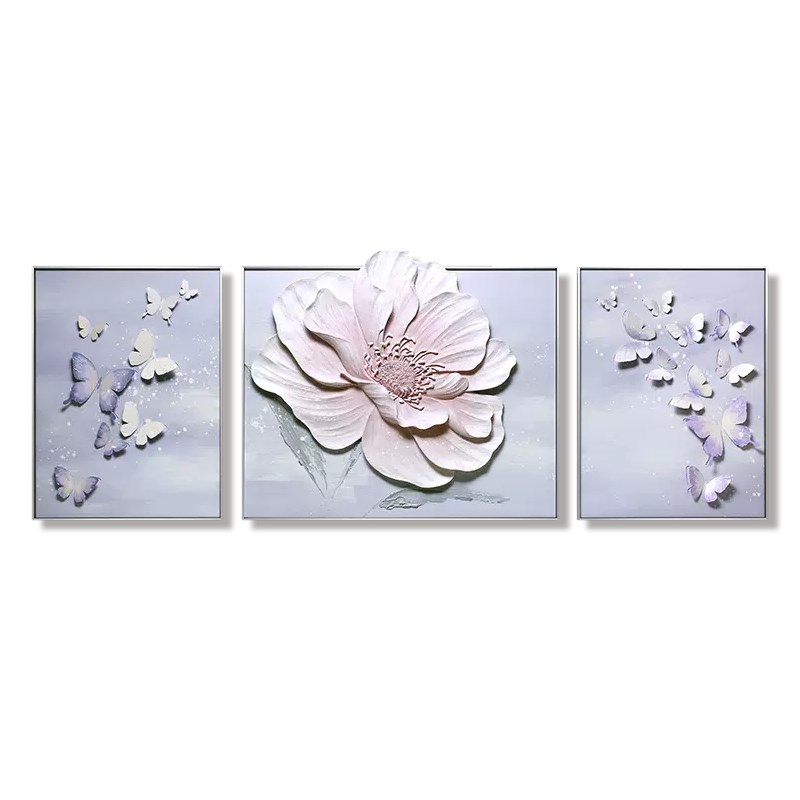 客厅墙面装饰画轻奢高级感壁画艺术沙发背景墙肌理画创意浮雕挂画图片