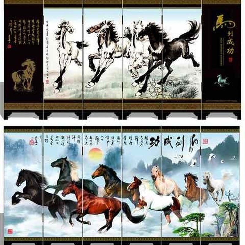 脱胎漆器漆器小屏风福州三宝中国特色礼品马到成功包邮erro