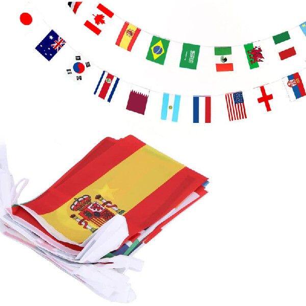 32 Country String Flags Football Competition Country Pull