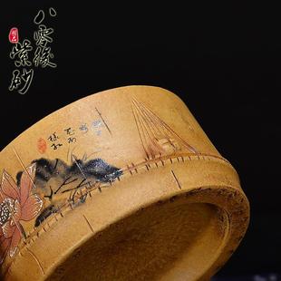品茗杯手工原矿高档竹节小口杯主人杯个人杯功夫茶杯