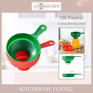 Plastic Folding Telescopic Funnel For Wide Mouth and Jars