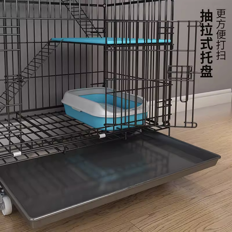 猫笼子家用室内别墅超大自由空间两层猫舍猫屋猫窝宠物带猫咪用品