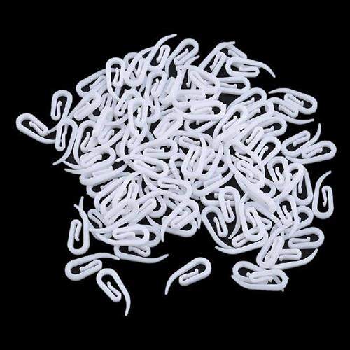 好货100pcs/20PCS White Hanging Curtain Hook Window Hanger Cu