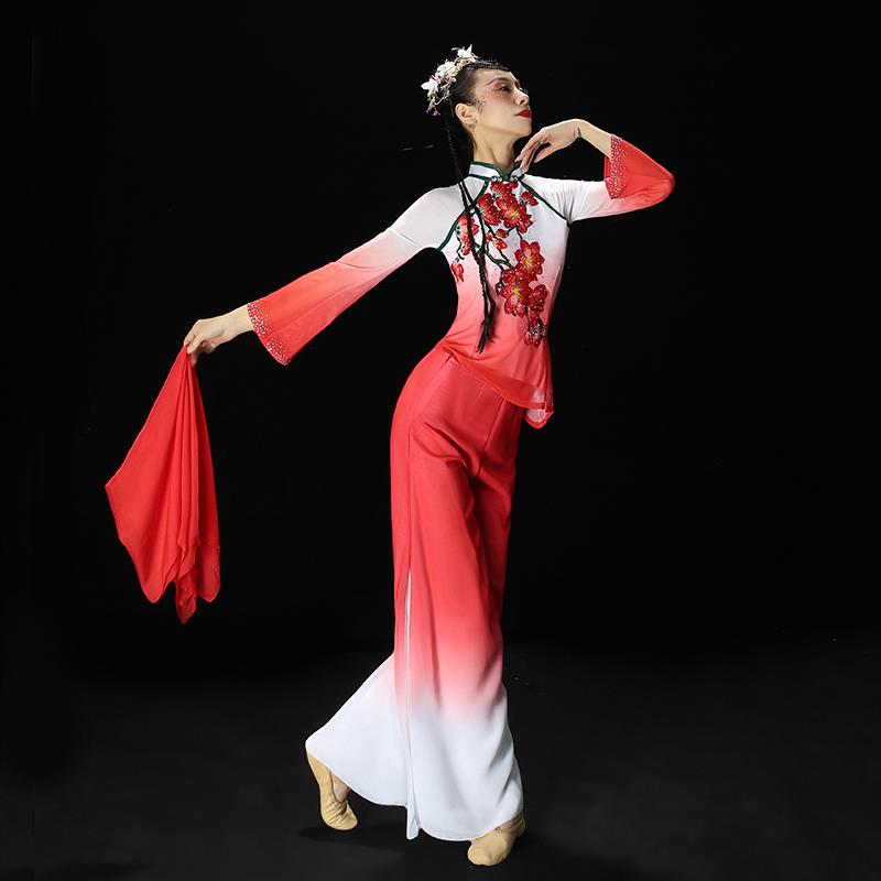 好货秧歌服演出服女新款手绢中国风古典舞飘逸扇子舞蹈服装广场舞
