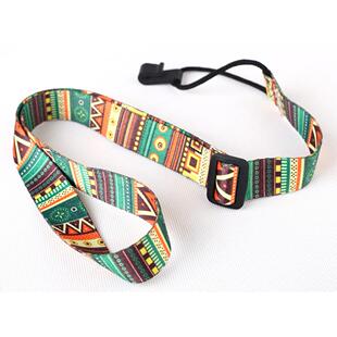 Ethnic Style Ukulele Strap Durable Adjustable Printing Ribbo