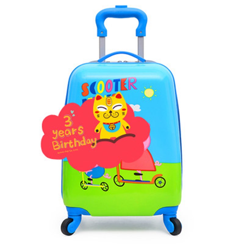 童拉杆箱万向轮女孩18寸卡通蛋壳小学生行李箱男孩旅行箱登机箱.