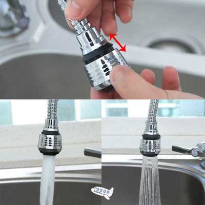 Kitchen Gadgets 2 Modes 60 Rotatable Bubbler High Pressure