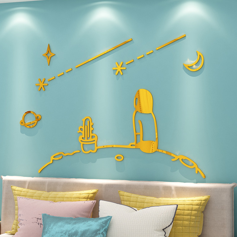 卧室装饰品房间布置改造ins3d立体电视背景墙面贴纸自粘床头沙发