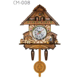 Cuckoo Clock Antique Vintage Wooden Wall Clocks Hanging Bird