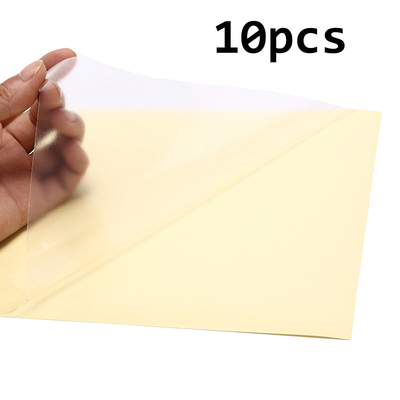 10Sheets A4 Clear Transparent Self Adhesive Vinyl Film Label