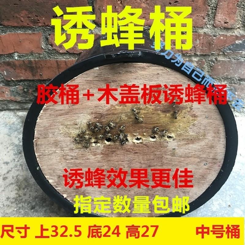 诱蜂桶黑色塑料桶涂蜡招蜂野外山上捉蜜蜂养蜂桶收蜂引诱专用工具
