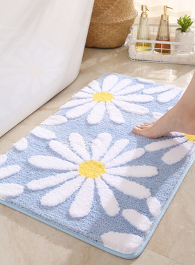 Flocking doormat kitchen absorbent mat bathroom anti-skid ma