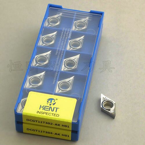 KENT数控车刀片 DCGT11T302/04/08-AK H01 铝用车刀片  PCD车刀粒