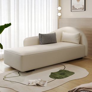 意式极简贵妃椅弧形沙发椅小户型客厅美人躺椅酒店高端布艺沙发