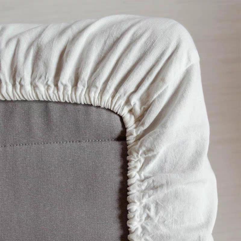 特价单件亚麻床笠100%纯亚麻床垫席梦思保护套 吸湿排汗 抑菌除螨