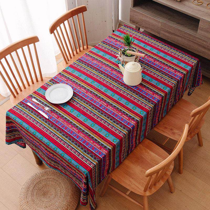民族风棉麻泰国桌布丽江风情东南亚彩条纹茶几布地中海台布盖布艺,居家布艺,桌布,淘宝优惠券,粉丝福利购,淘宝优惠卷