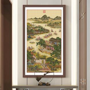 Ks客厅大气十字绣2025新线绣古风雍正十二月五月垂直卧室挂画