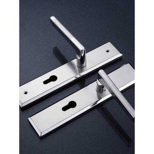 室内门锁不锈钢门卧室门静音门锁门板把手锁体双开全铜锁芯