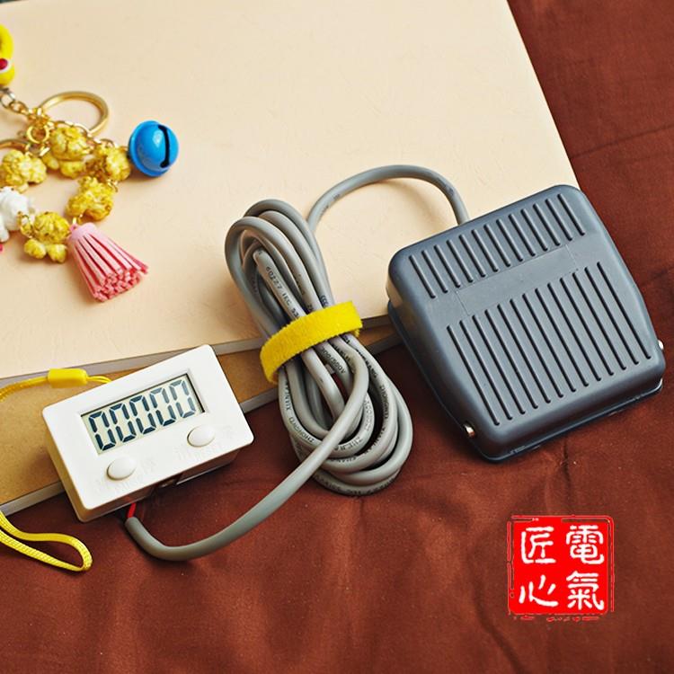 脚踏挖土机装车记数器流水计件计数器电子数显挖坑脚踩踏板计件器