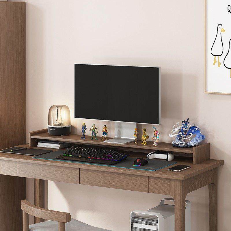 实木显示器增高架桌面置物架办公室台式电脑底座屏幕增高架