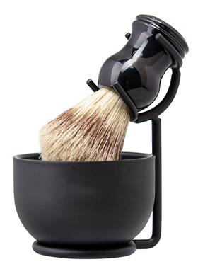 ZY阿根廷客户跑单男士剃须刷猪鬃刷刮胡刷套装打泡胡须刷胡刷架