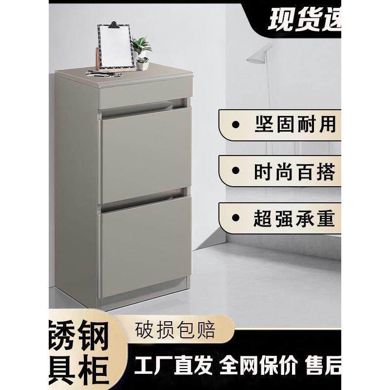 高端理发店工具柜发廊专用工具车美发店剪发柜置物架不锈钢镜台柜