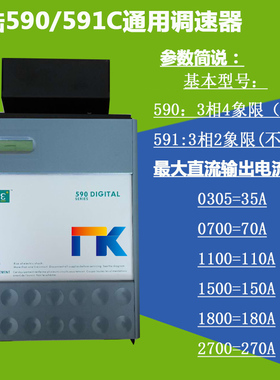欧陆590C调速器591C35驱动70A380A270扩容591P控制器590+派克电机