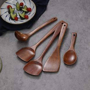 何适家居柯木老漆锅铲木铲子不粘锅专用铲勺厨具炒菜铲子
