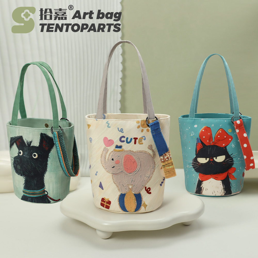 2024原创爆款手提单肩包帆布包女