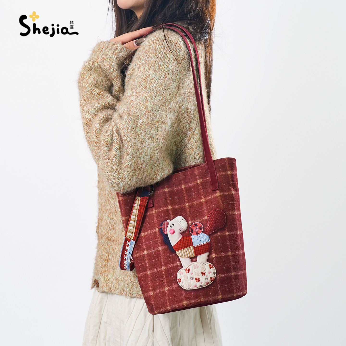 拾嘉水桶包大容量通勤休闲