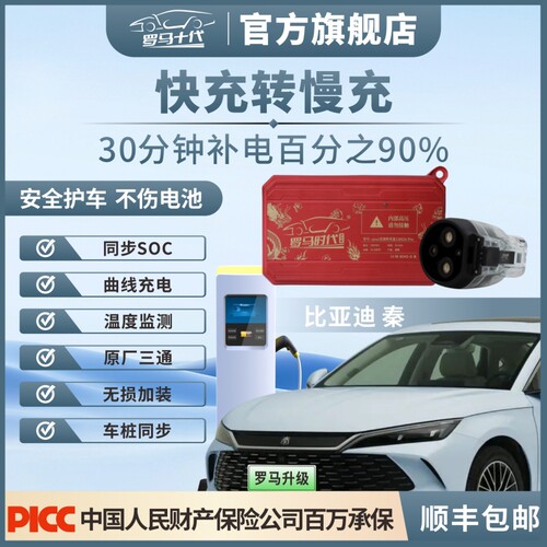 罗马十代比亚迪快充转慢充转接头
