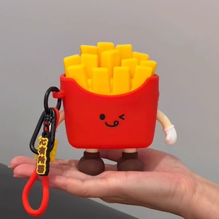 薯条零钱小包挂件可爱钥匙耳机儿童糖果收纳迷你包卡通硅胶礼物