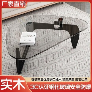 2024爆款 茶几客厅家用新款 茶桌轻奢现代简约小户型阳台圆形边几桌