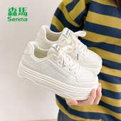 女 2026新款 小白鞋 森马女鞋 运动休闲鞋 春季 时尚 厚底板鞋 爆款 子女款