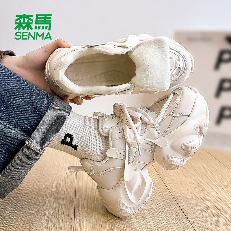 森马女鞋官方正品加绒老爹鞋爆款