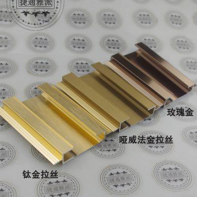 厨衣柜柜门抽屉子母拉手铝合金18板20板22通用隐形AB大小通体拉手